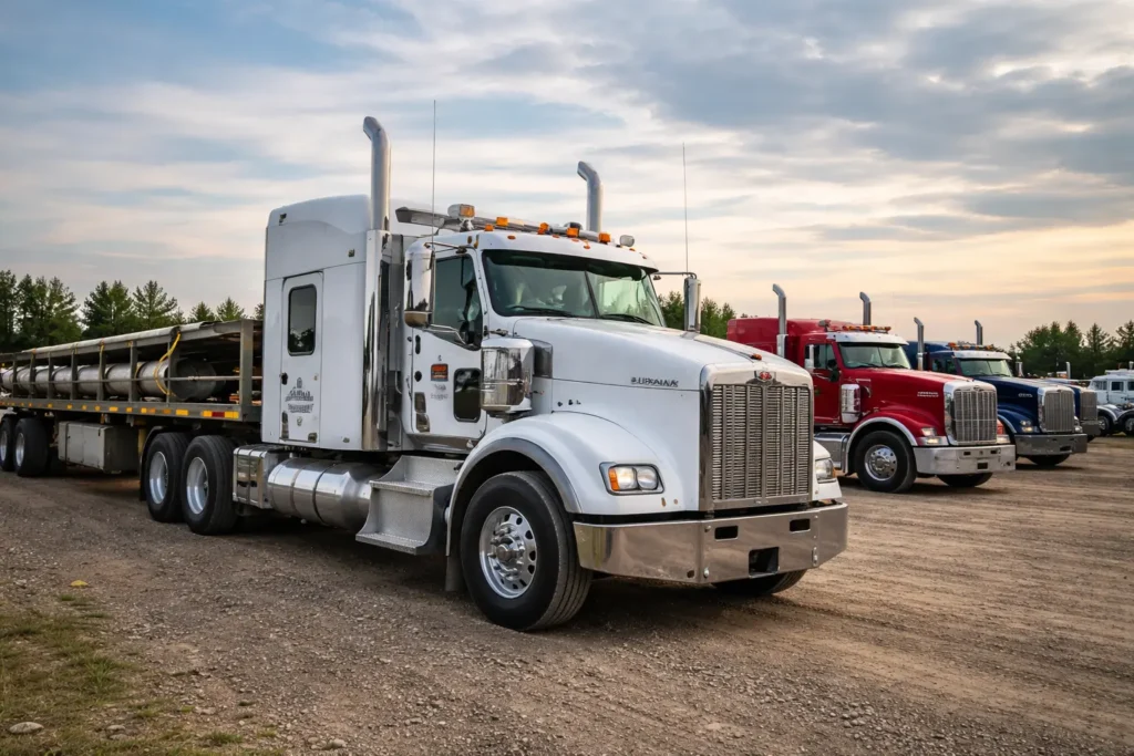 Lubana Trucking fleet operating in Edmonton representing one of the best edmonton transport companies in 2026