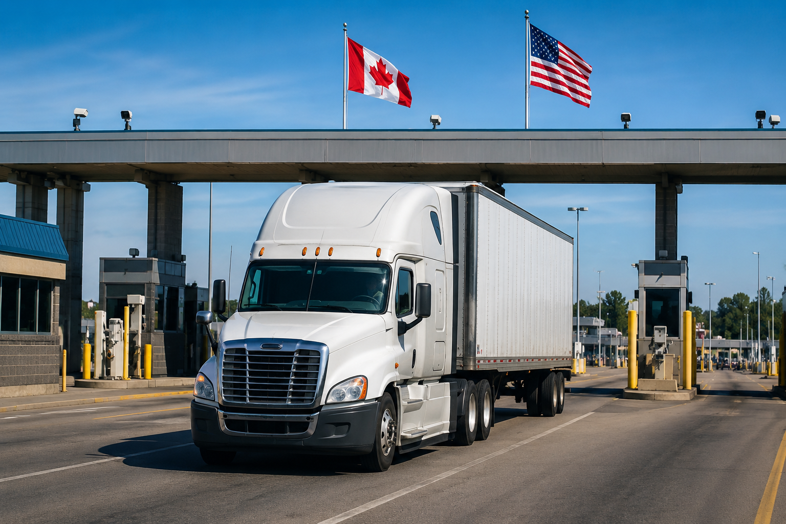 Cross-border trucking is the transportation of freight between countries, commonly between Canada and the United States, while complying with customs and transportation regulations.