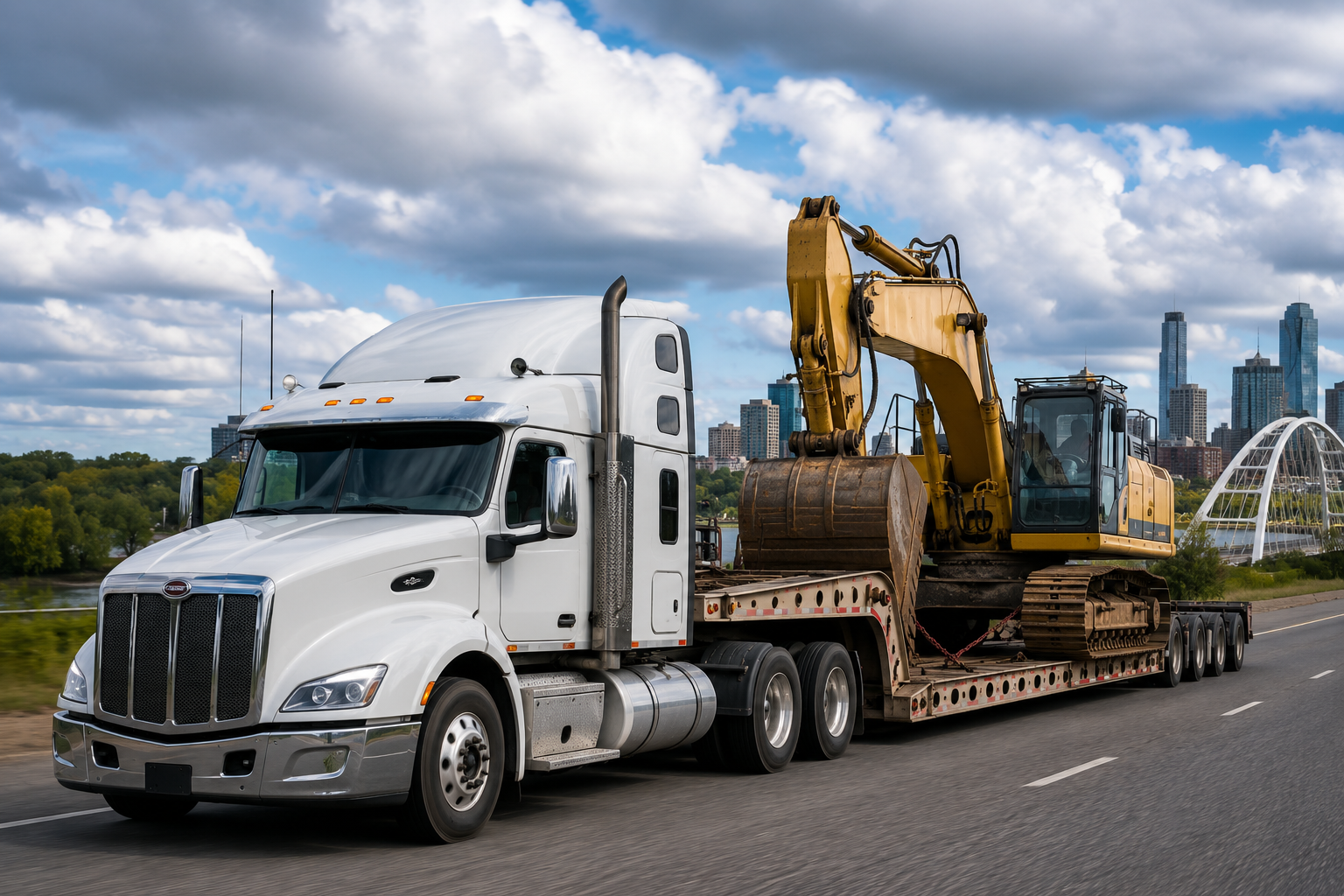 Transport companies Edmonton moving heavy and specialized freight