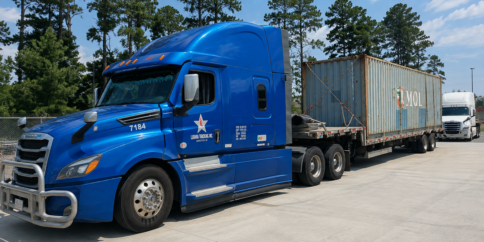 Lubana Trucking container transportation and freight shipping services across Canada and the United States.